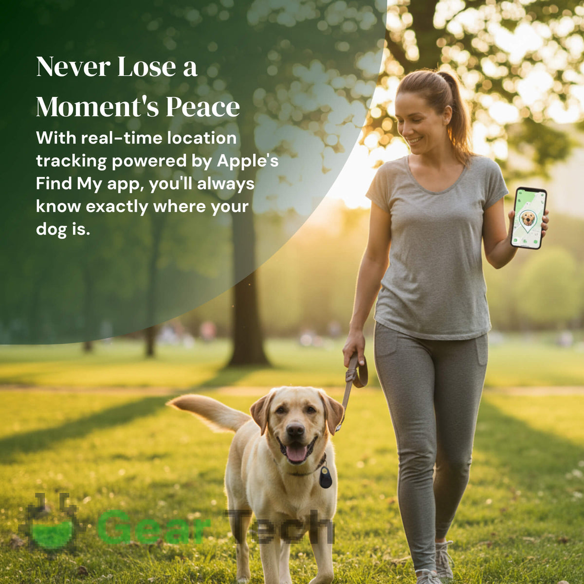 Kirra GPS Dog Tracker — Apple Find My Alerts, IP67 Waterproof, 10 g - Desfino