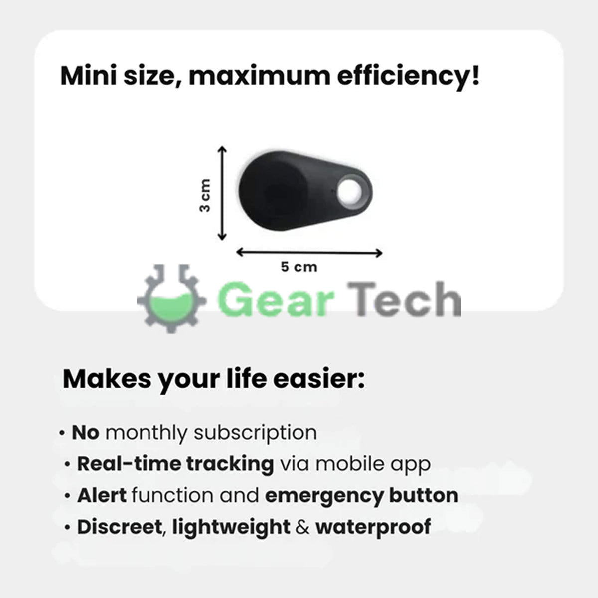 Kirra GPS-es kutyanyomkövető — Apple Find My-riasztások, IP67-es vízállóság, 10 g - Desfino
