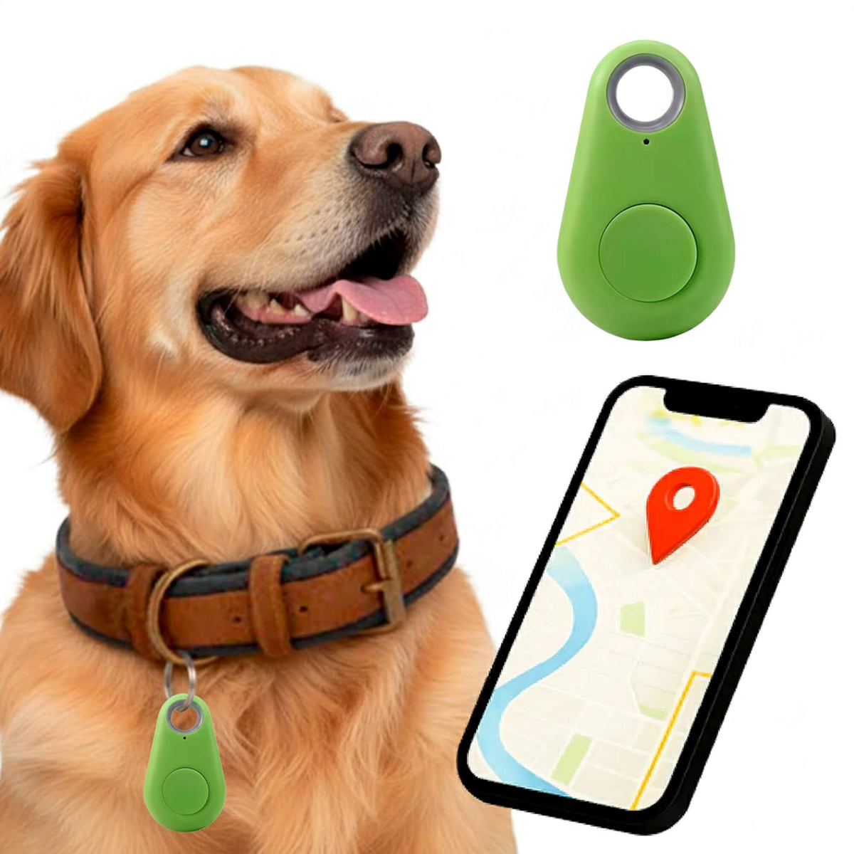Kirra GPS-es kutyanyomkövető — Apple Find My-riasztások, IP67-es vízállóság, 10 g - Desfino