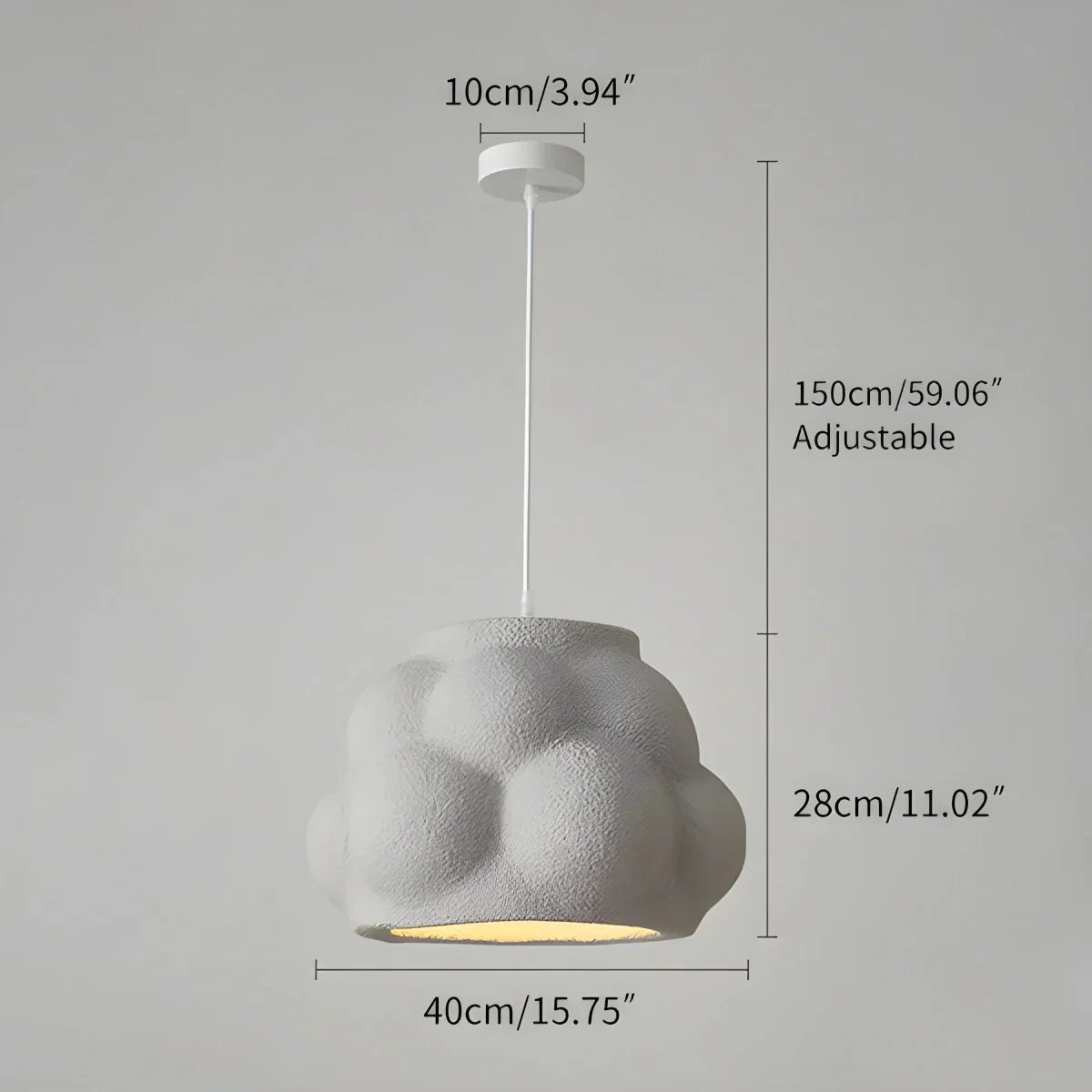 Wabi Sabi Cloud Pendant Light for Living Room | Desfino