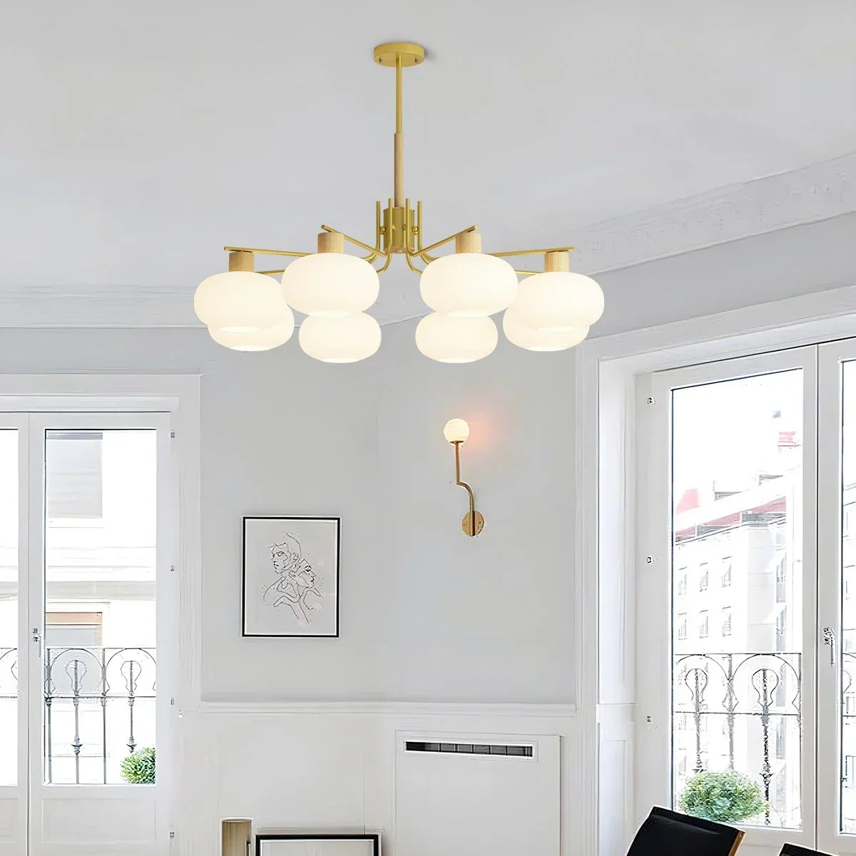 Pastoral American Retro Flower Chandelier | Desfino