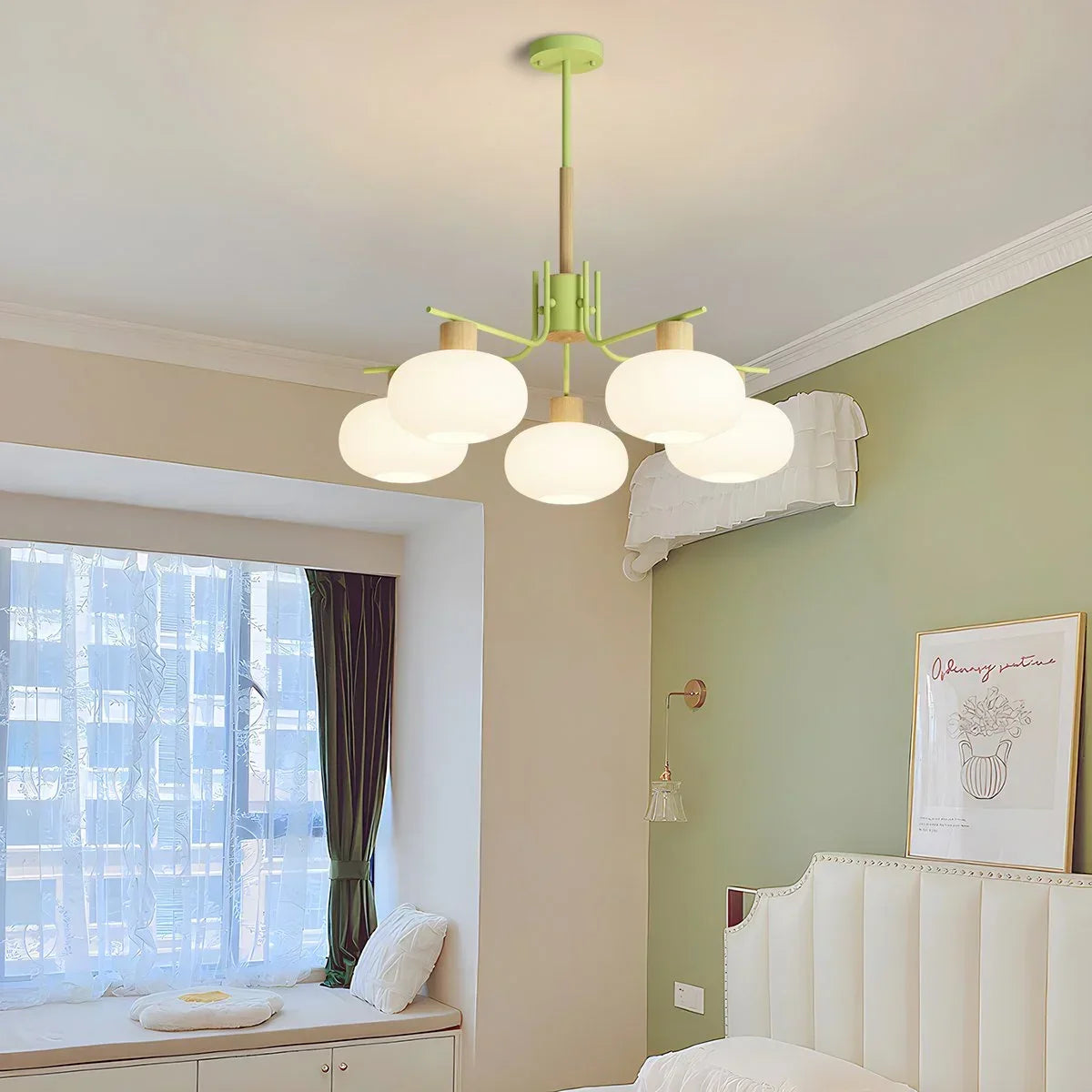 Pastoral American Retro Flower Chandelier | Desfino