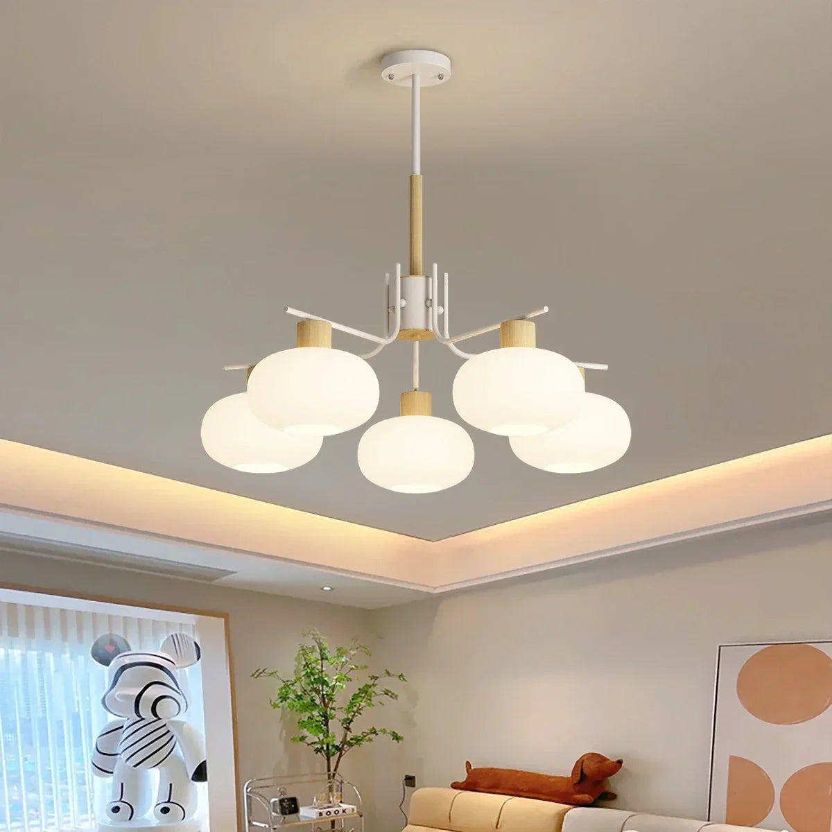 Pastoral American Retro Flower Chandelier | Desfino