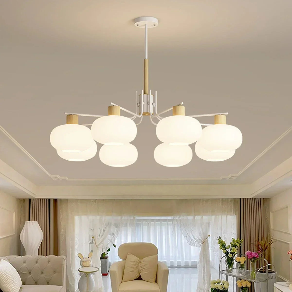 Pastoral American Retro Flower Chandelier | Desfino