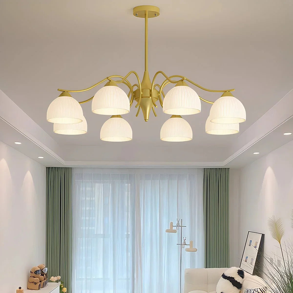 French Pastoral Living Room Chandelier | Desfino