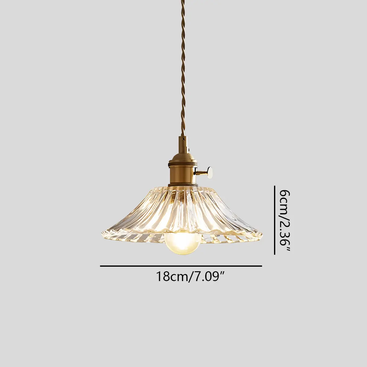 Isabel Glass Pendant Light for Kitchen Island | Desfino