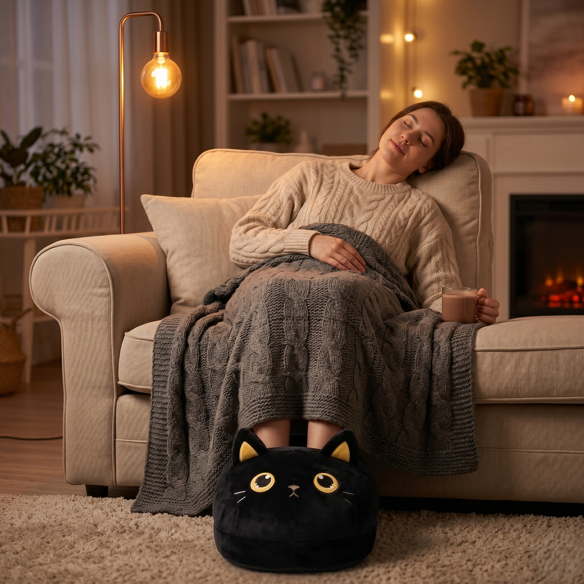 CatPaw Comfort opvarmet fodvarmer - vibrerende massager | Desfino