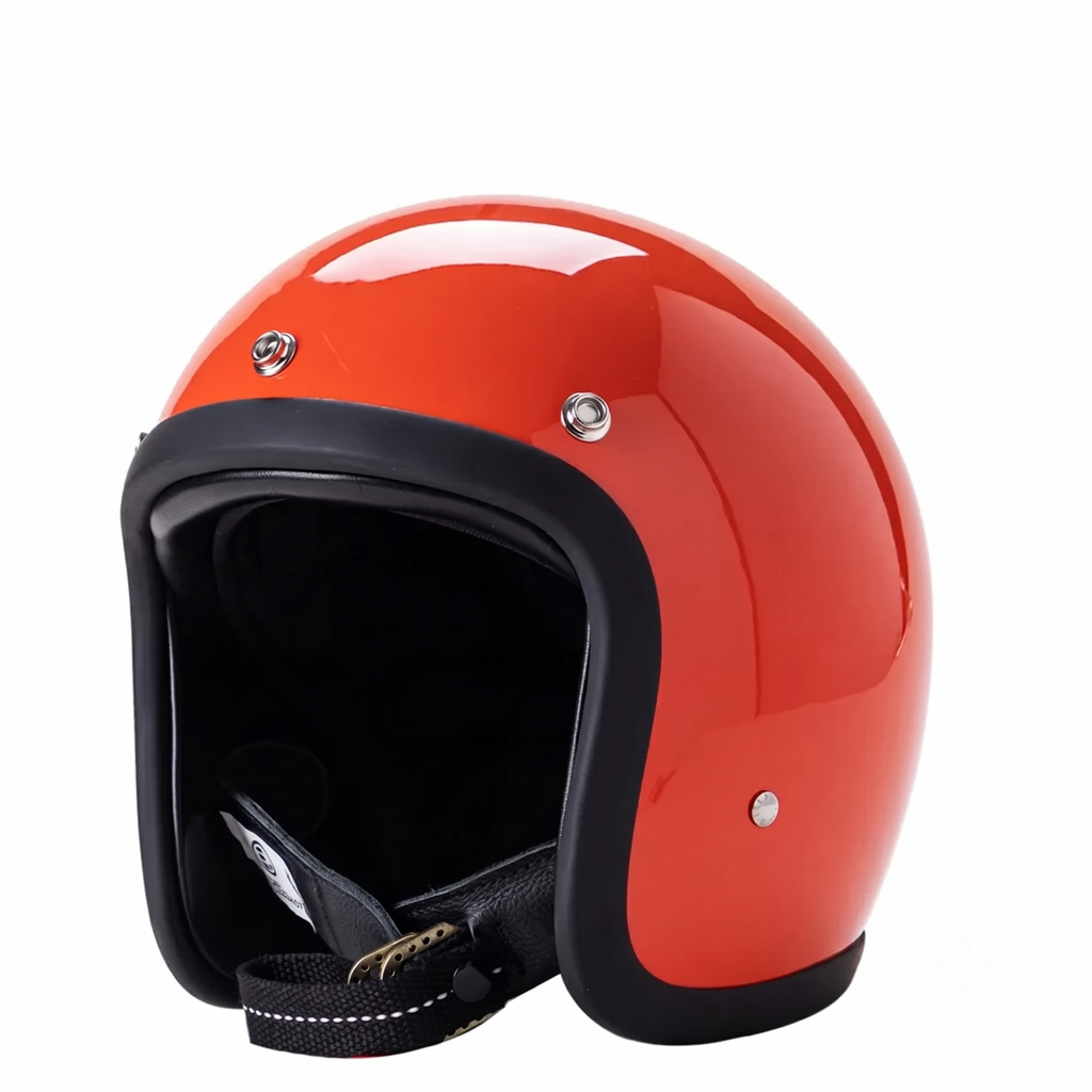 DOT & ECE Certified Vintage Open-Face Motorcycle Helmet - Desfino