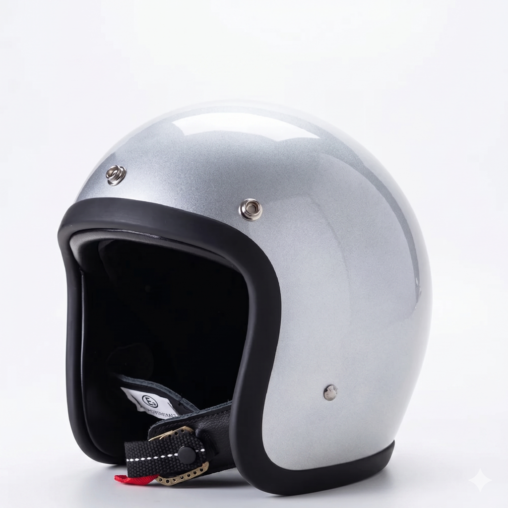 DOT & ECE Certified Vintage Open-Face Motorcycle Helmet - Desfino