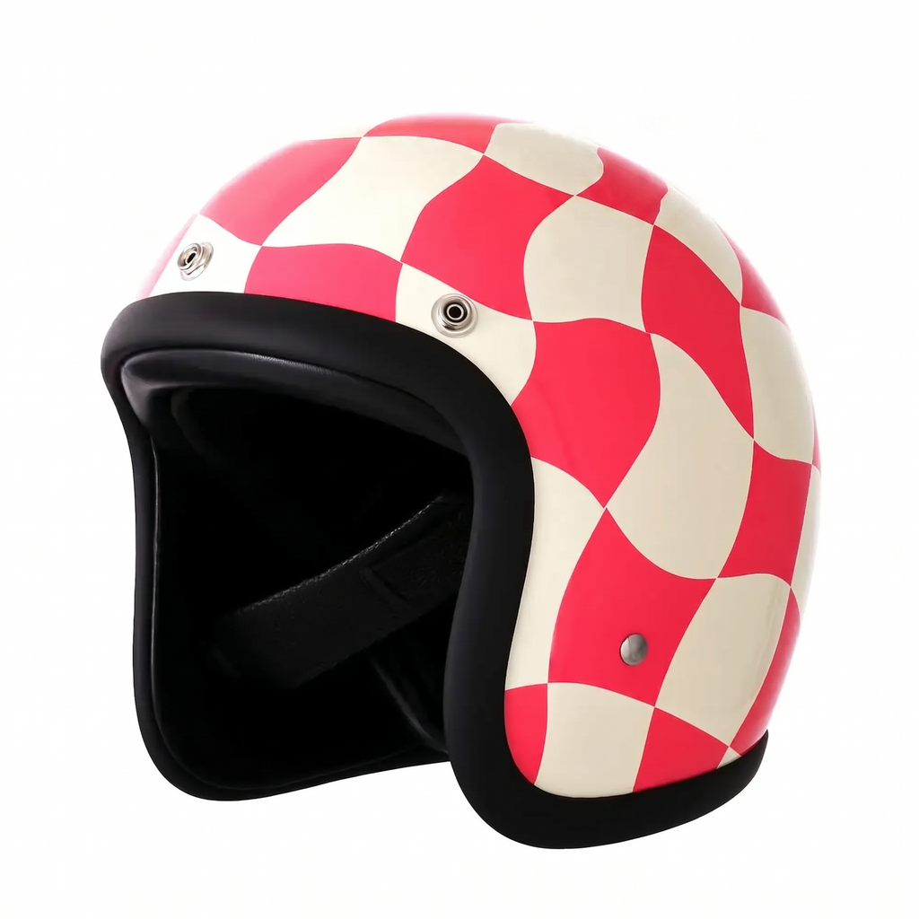 DOT & ECE Certified Vintage Open-Face Motorcycle Helmet - Desfino