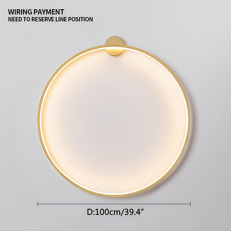 Round Ring LED Wall Lamp for Living Room | Desfino