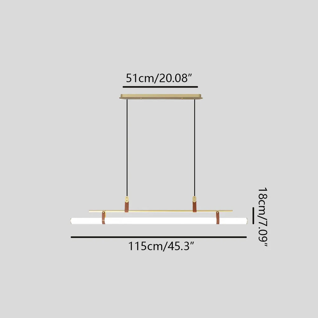 Lineare LED-Pendelleuchte Solin für den Essbereich | Desfino