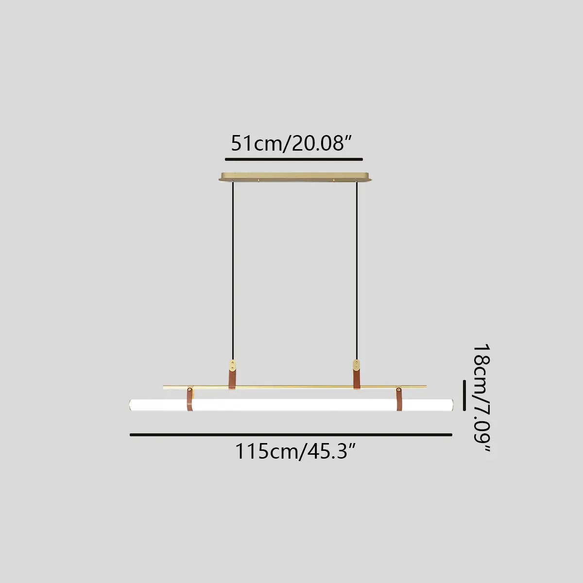 Lineare LED-Pendelleuchte Solin für den Essbereich | Desfino