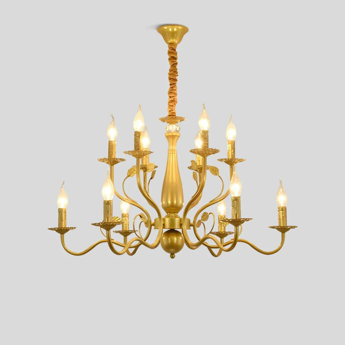 Double Layered Candle Chandelier for Dining Room | Desfino