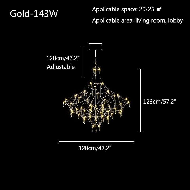 Adjustable Large Creativity Crystal Chandelier | Desfino