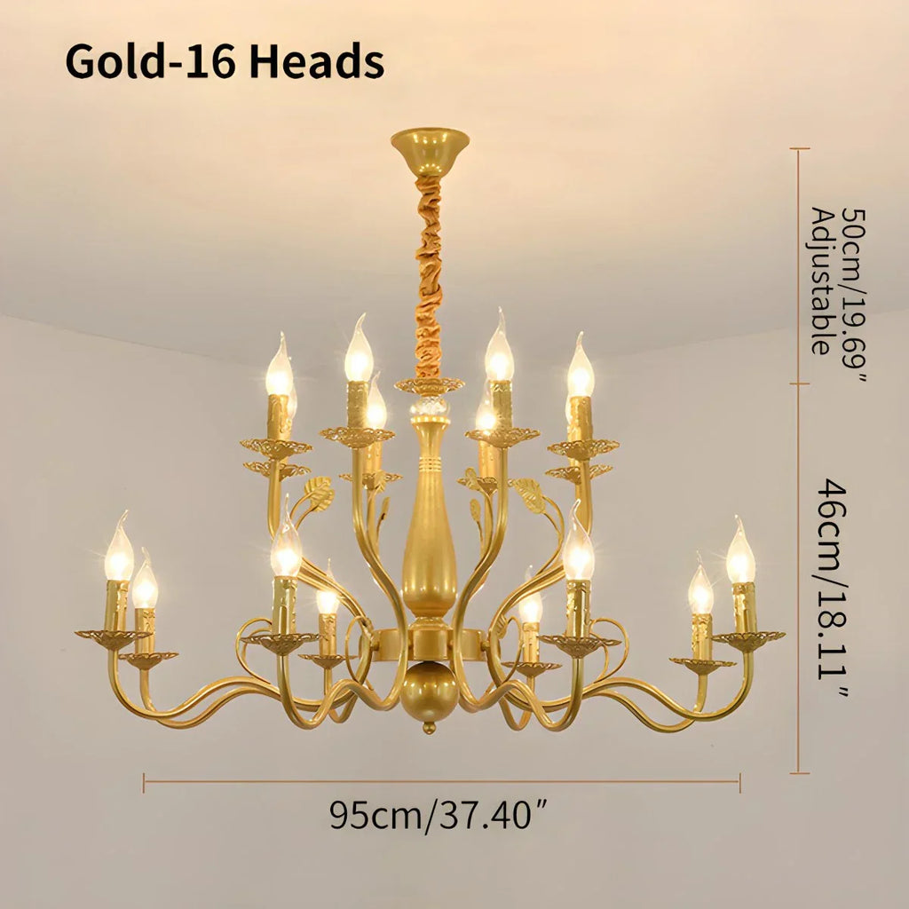 Double Layered Candle Chandelier for Dining Room | Desfino