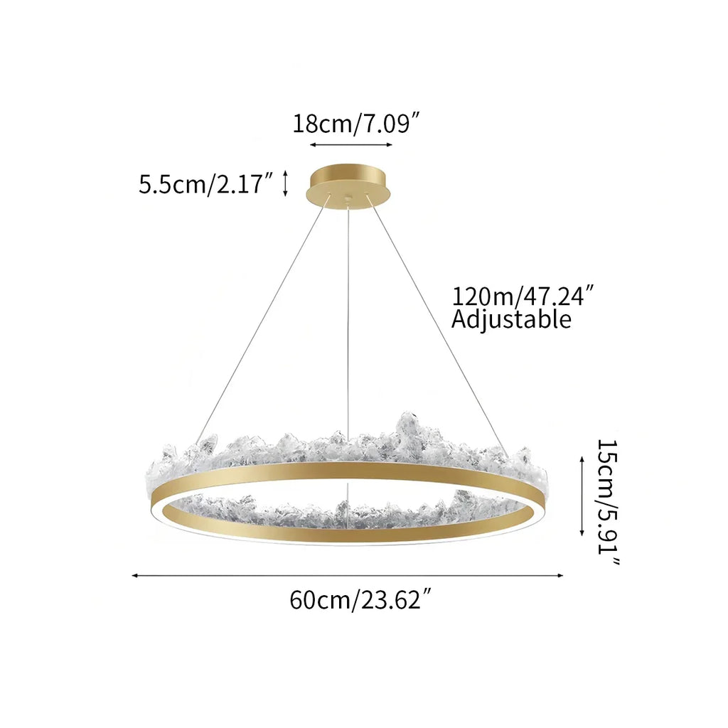 Modern Light Luxury Iceberg Chandelier | Desfino