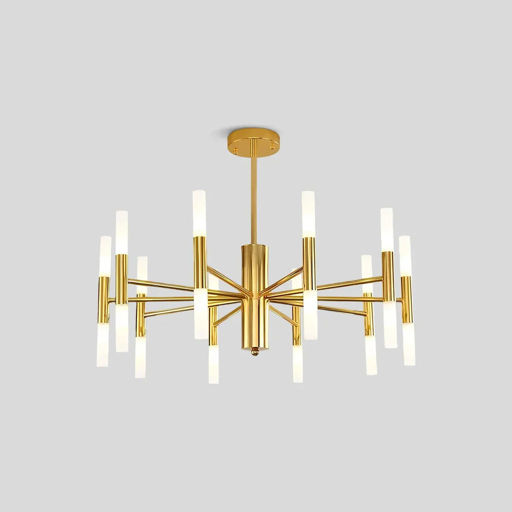 Adjustable Round Tube Chandelier | Desfino
