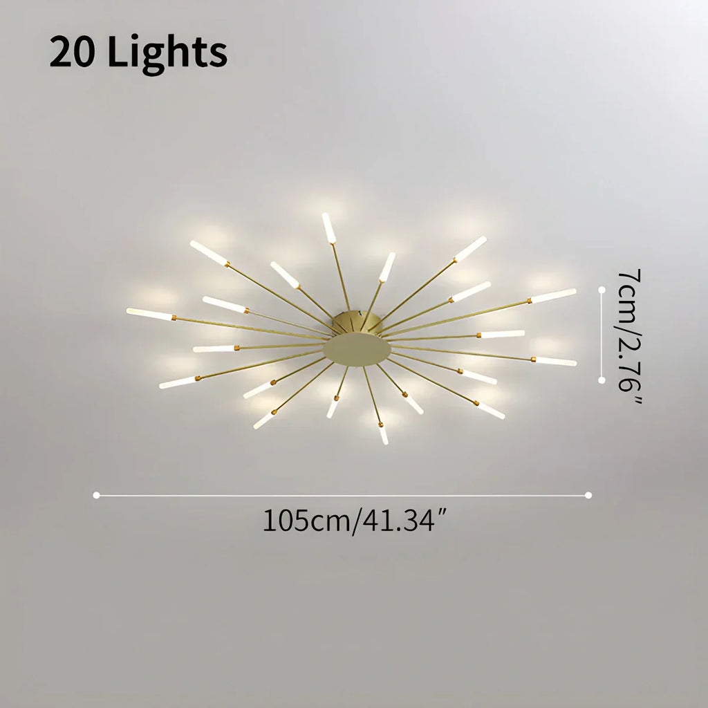 Fireworks Starburst Ceiling Light | Desfino