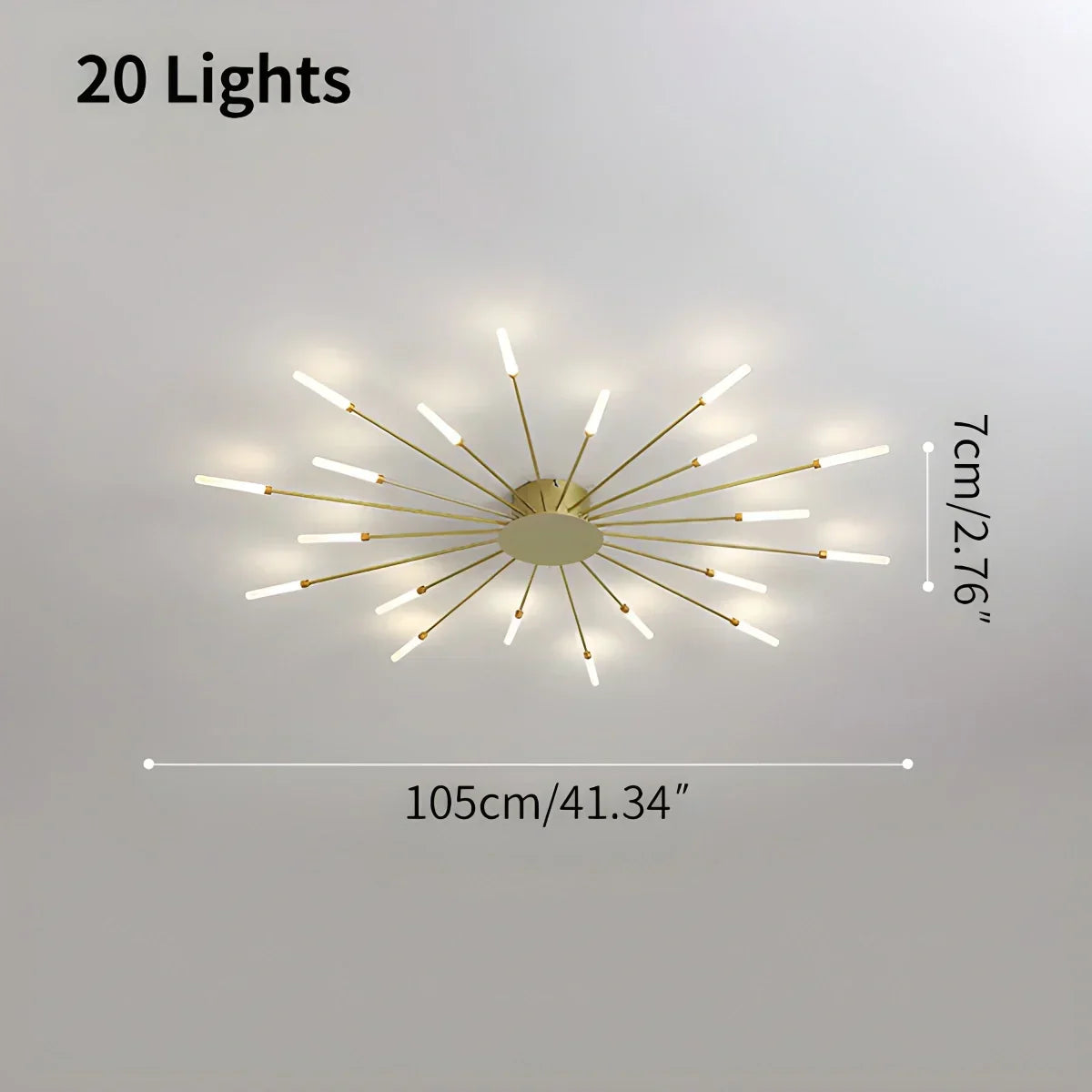 Fireworks Starburst Ceiling Light | Desfino