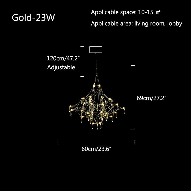 Adjustable Large Creativity Crystal Chandelier | Desfino