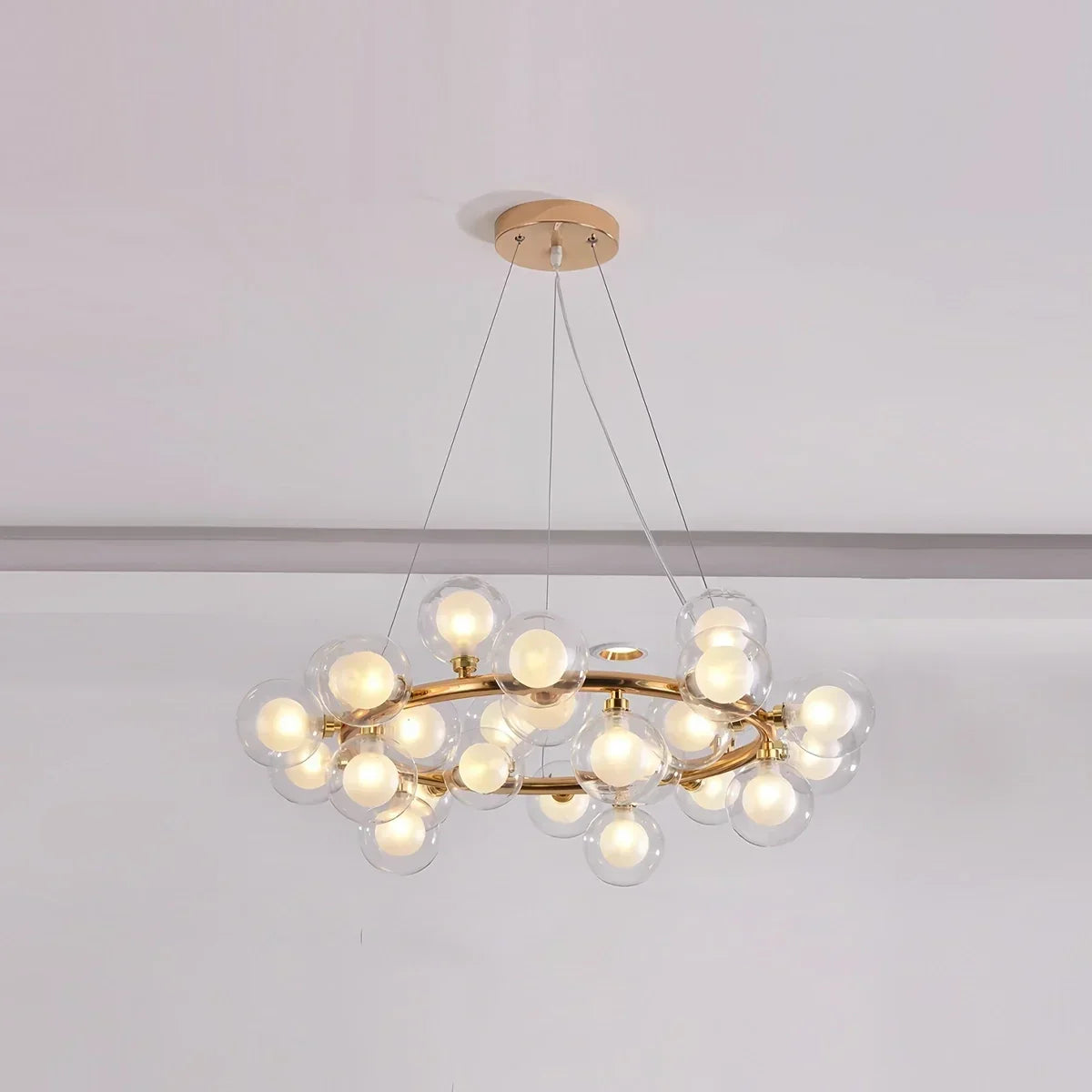 Nur Bubble Glass Chandelier for Living Room | Desfino