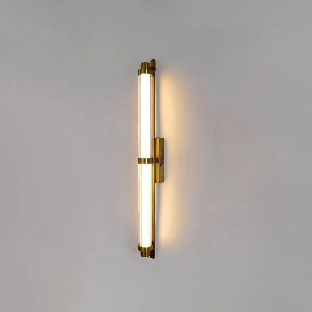 Modern Stainless Steel Glass Tube Wall Sconce | Desfino