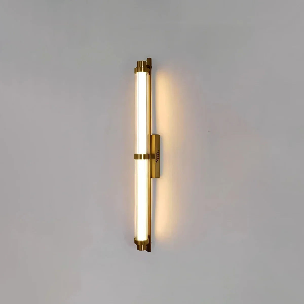 Modern Stainless Steel Glass Tube Wall Sconce | Desfino