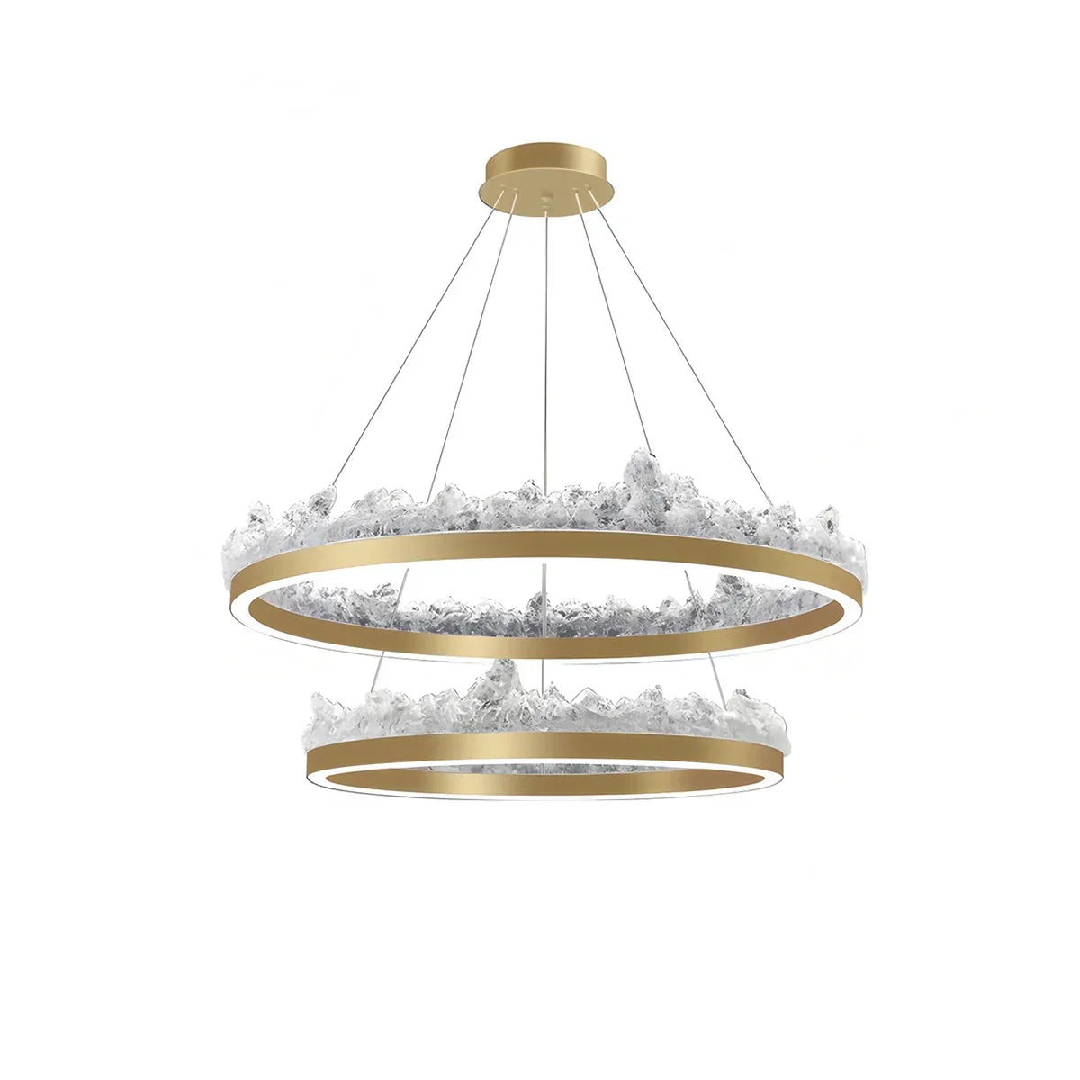 Modern Light Luxury Iceberg Chandelier | Desfino