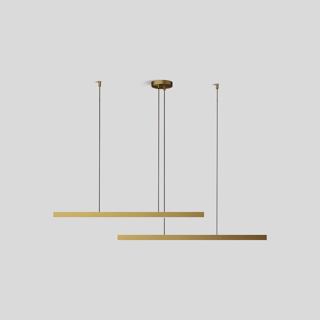 All Copper Minimalist Chandelier for Dining & Living Rooms | Desfino