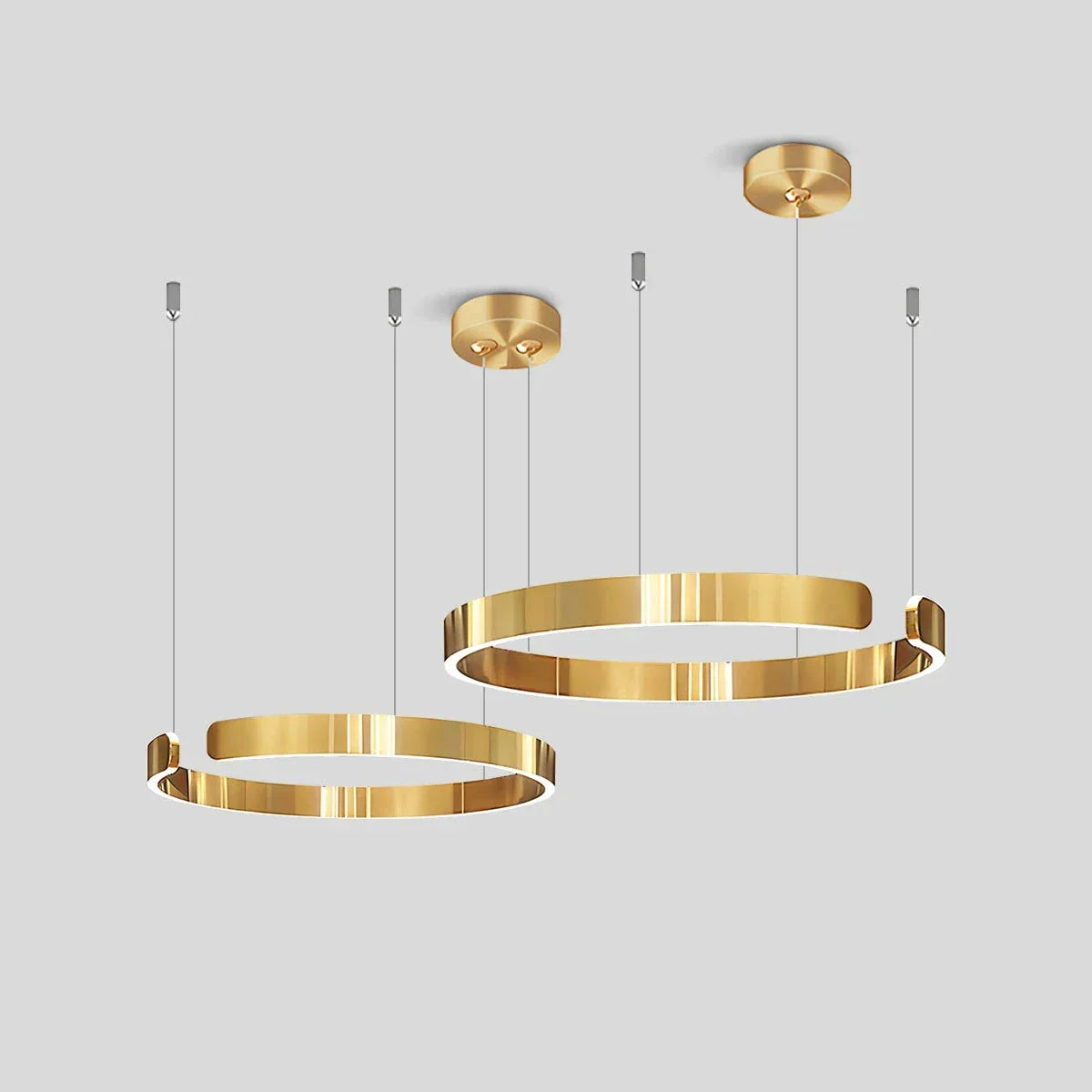 Moderner LED-Ring-Kronleuchter für das Wohnzimmer | Desfino