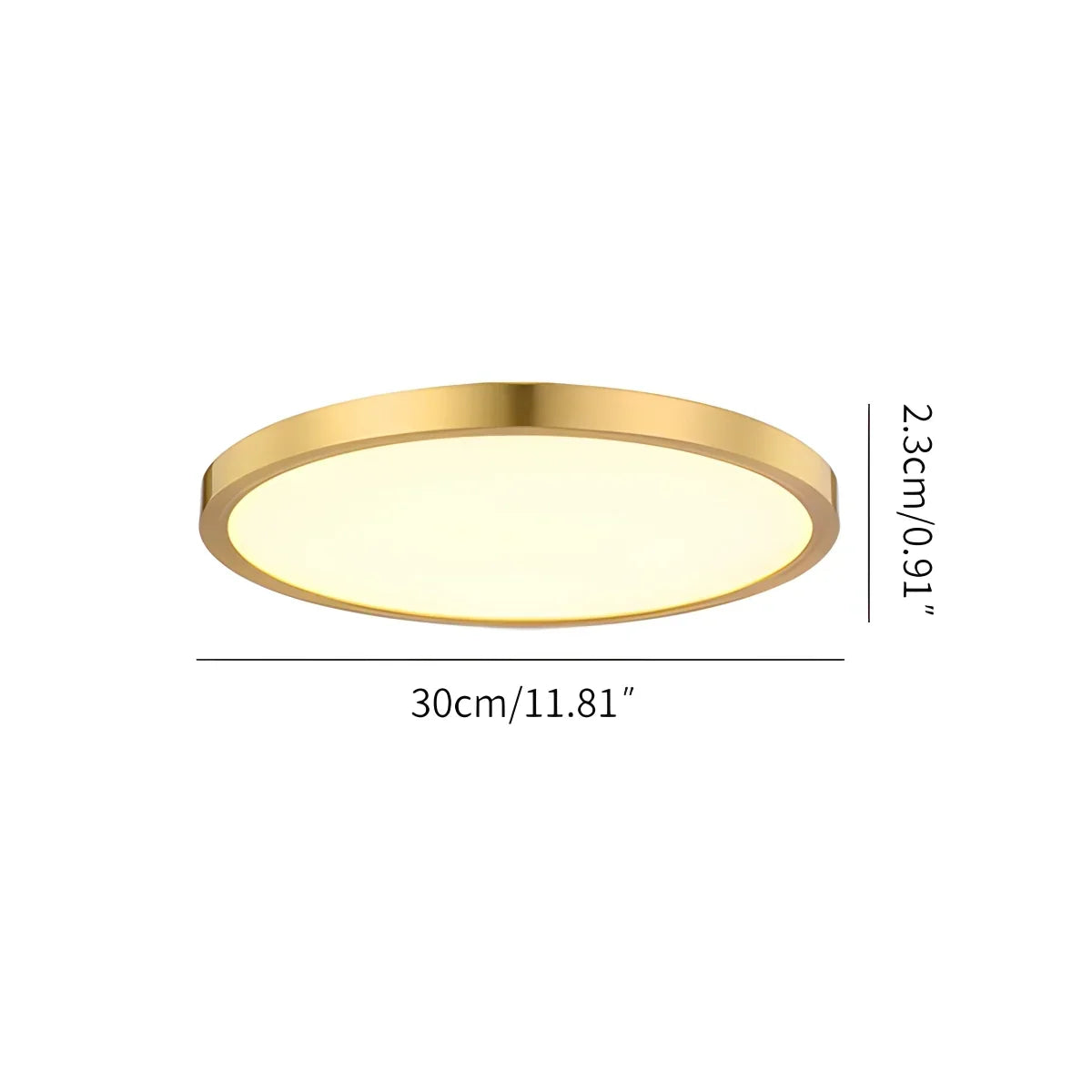 Ultra Thin Minimalist Ceiling Light for Bedroom | Desfino