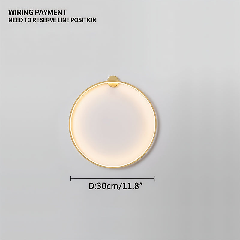 Round Ring LED Wall Lamp for Living Room | Desfino