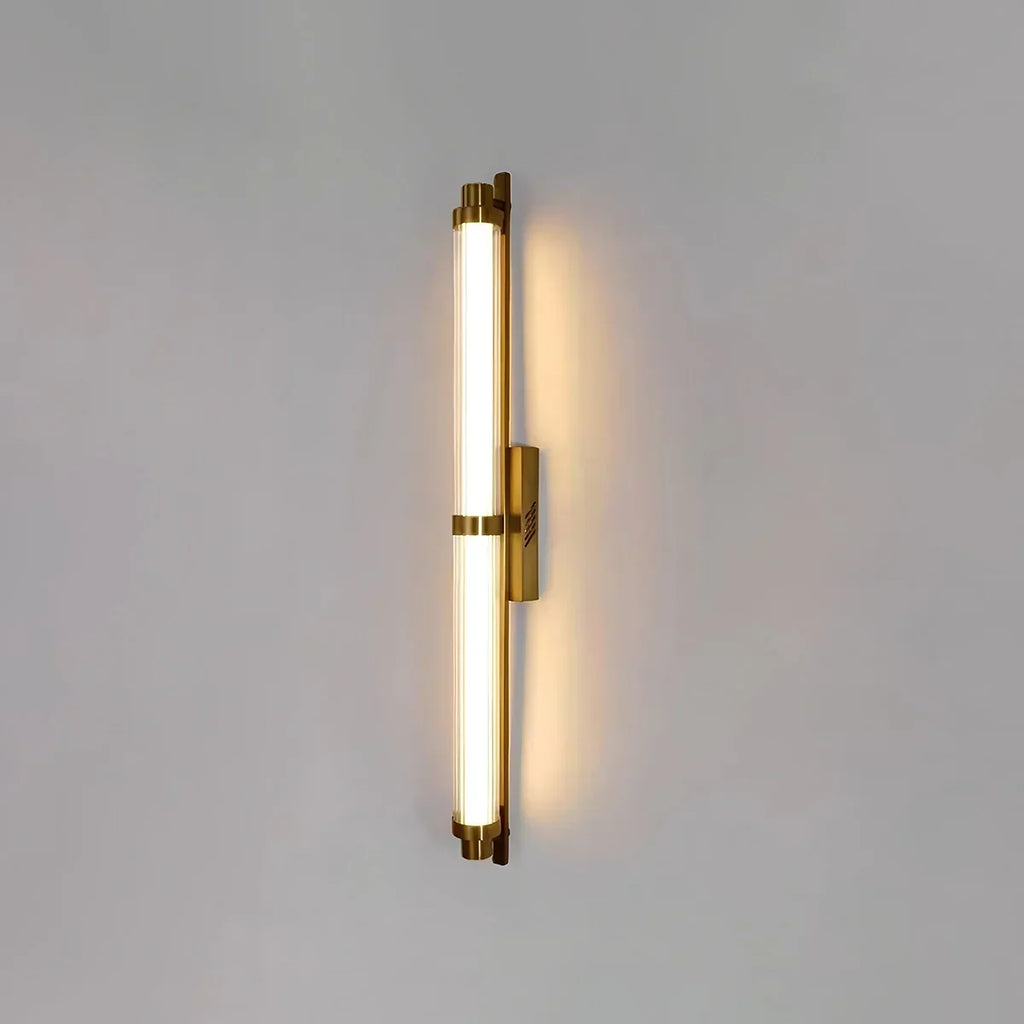 Modern Stainless Steel Glass Tube Wall Sconce | Desfino