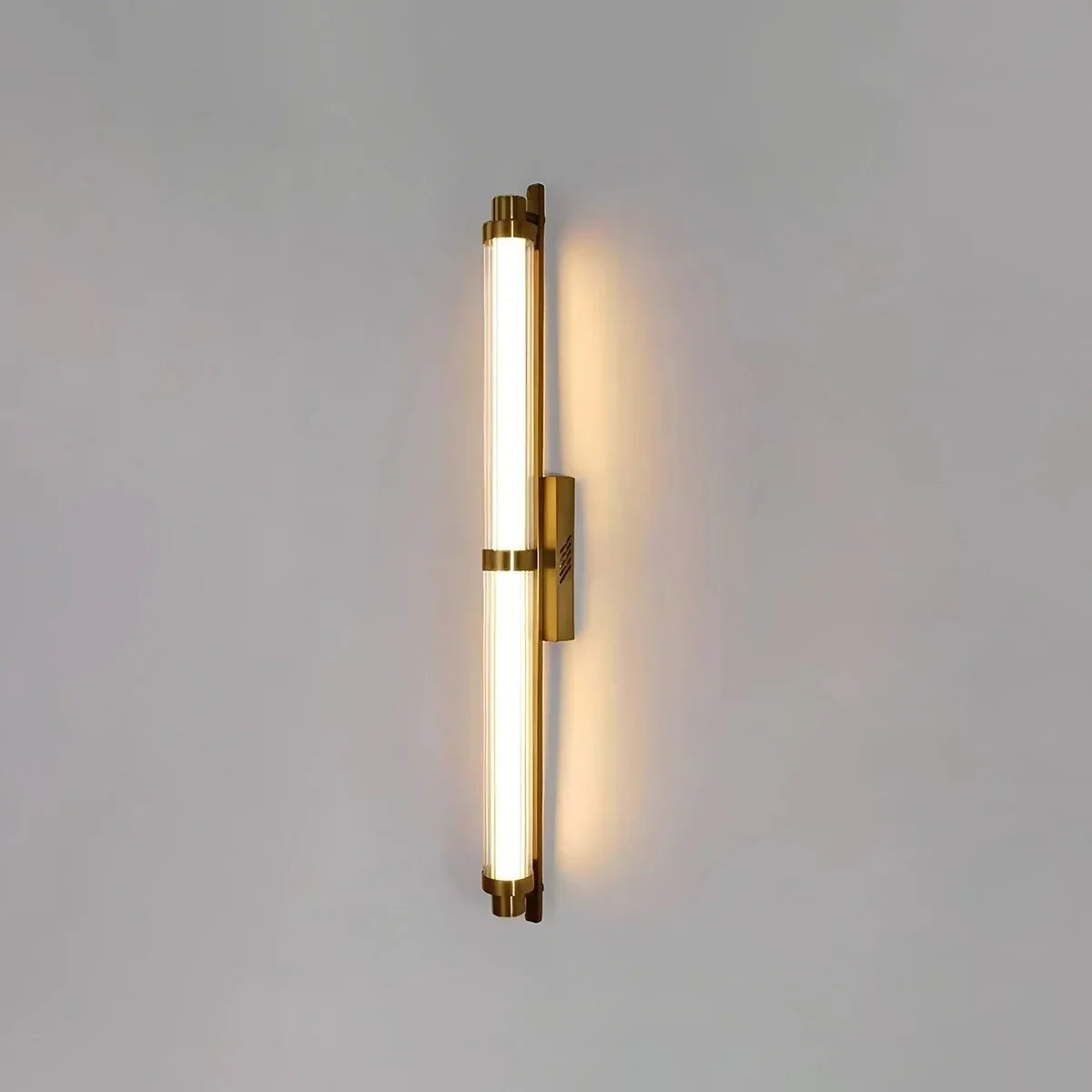 Modern Stainless Steel Glass Tube Wall Sconce | Desfino