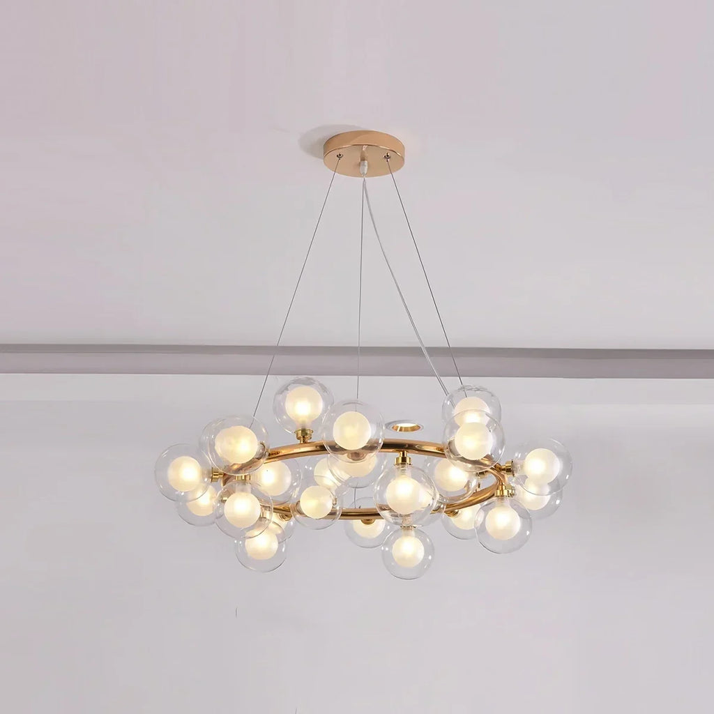 Nur Bubble Glass Chandelier for Living Room | Desfino