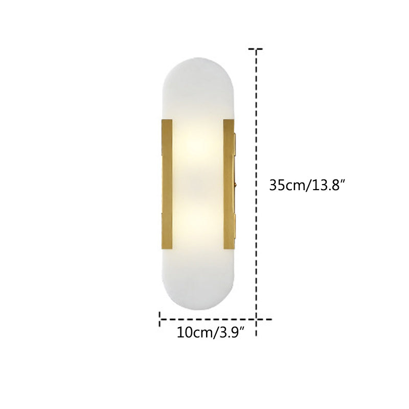 Elegante Wandleuchte aus spanischem Alabaster für das Wohnzimmer | Desfino