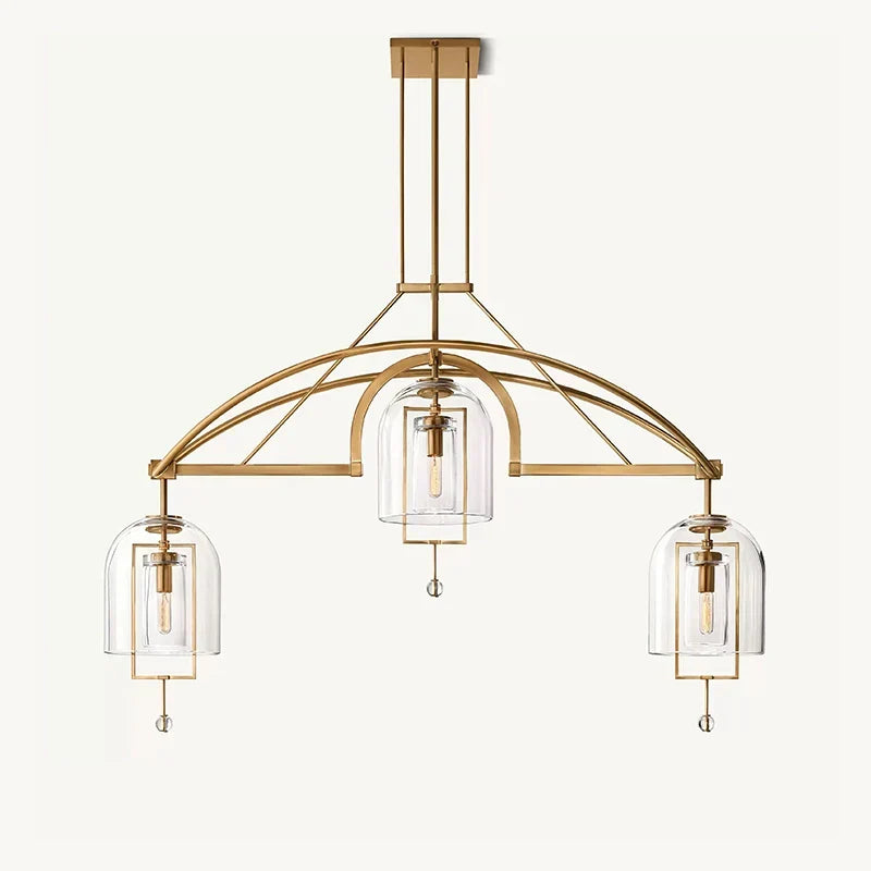 Bell Glass Chandelier for Living Room | Desfino