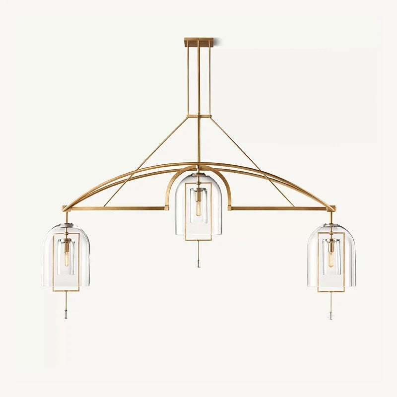 Bell Glass Chandelier for Living Room | Desfino