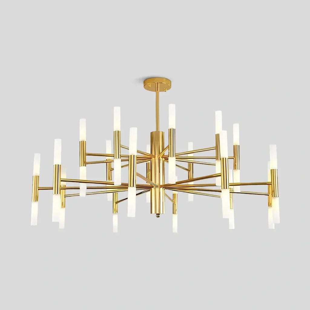 Adjustable Round Tube Chandelier | Desfino