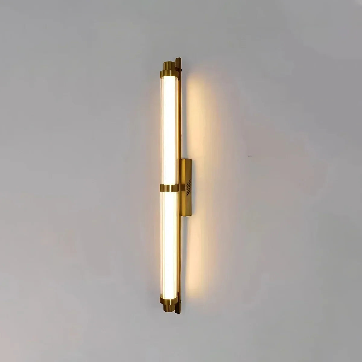Modern Stainless Steel Glass Tube Wall Sconce | Desfino