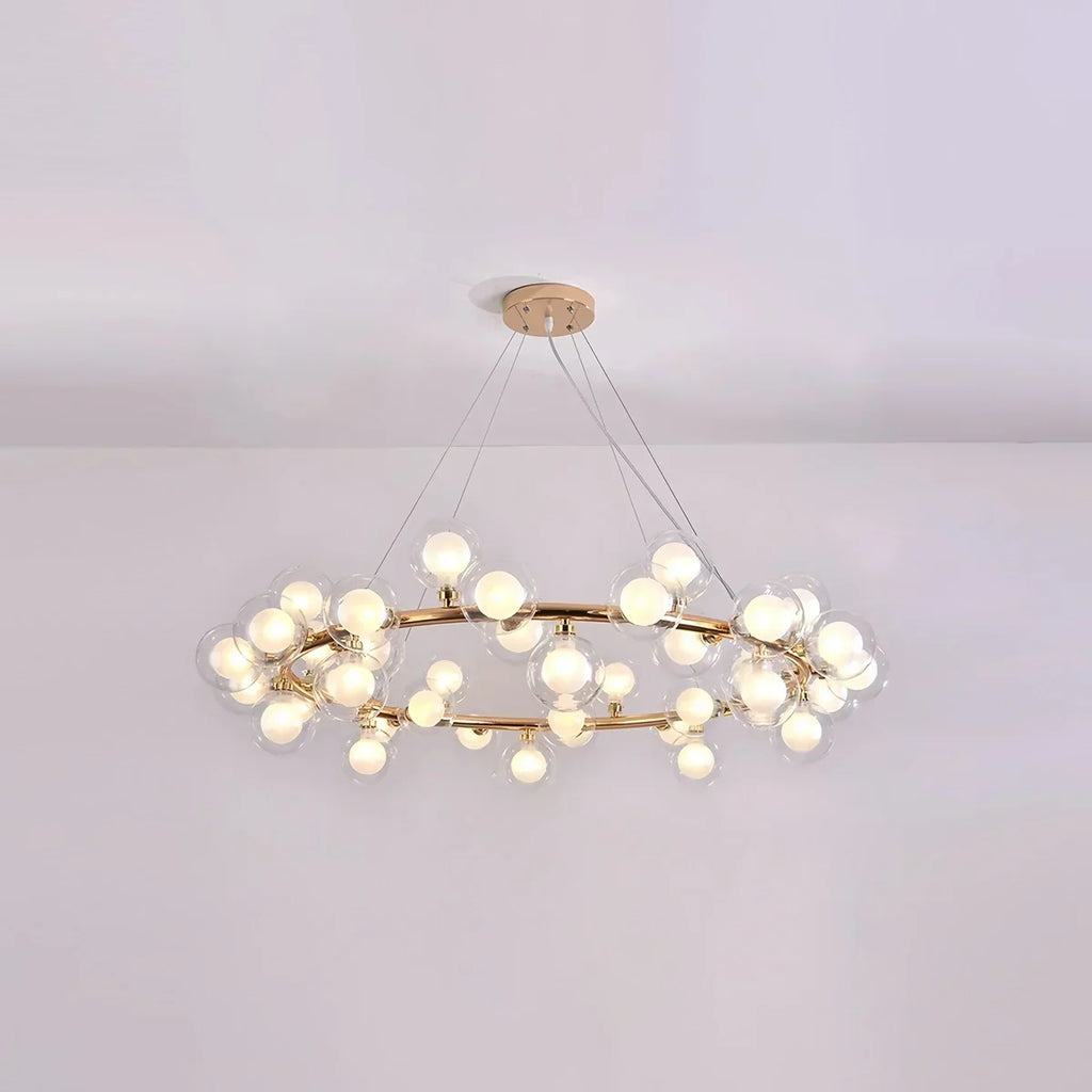 Nur Bubble Glass Chandelier for Living Room | Desfino