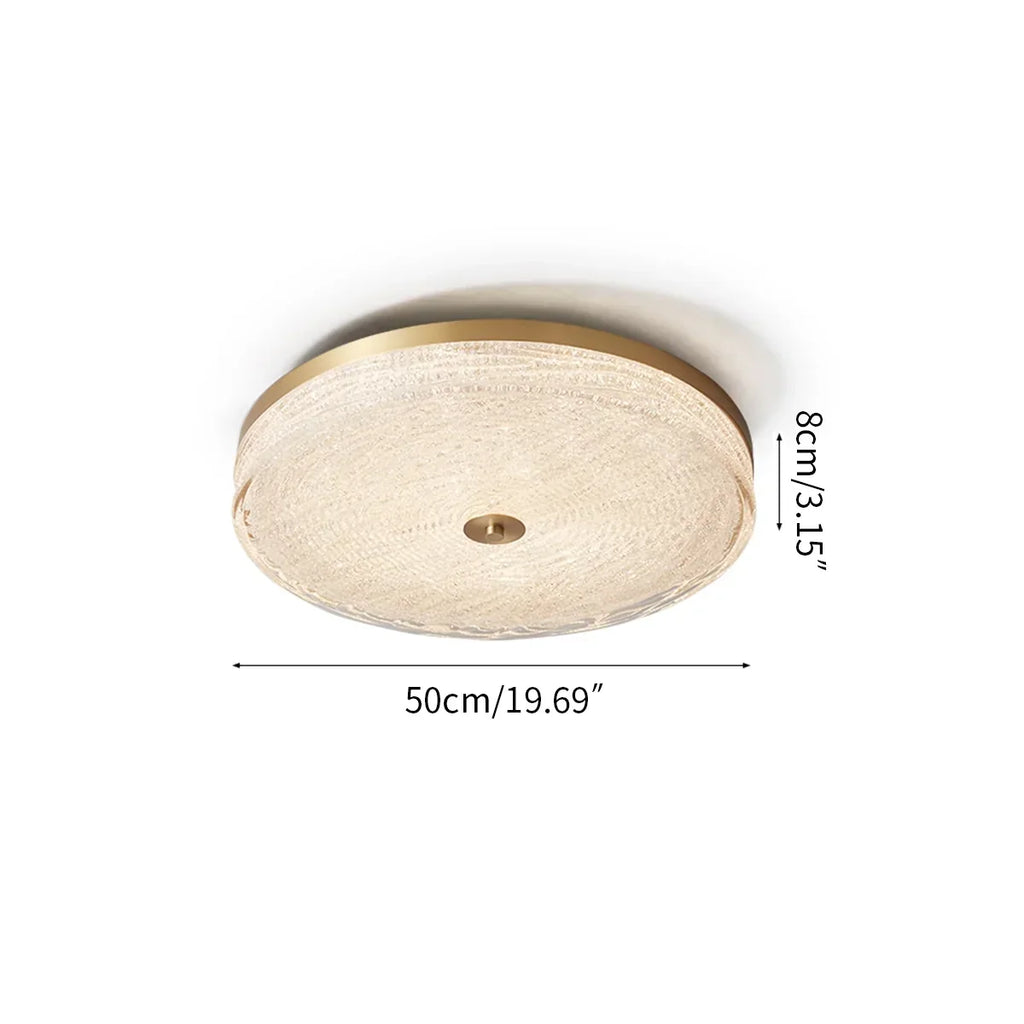 Moderne runde LED-Deckenleuchte im Light-Luxury-Stil | Desfino
