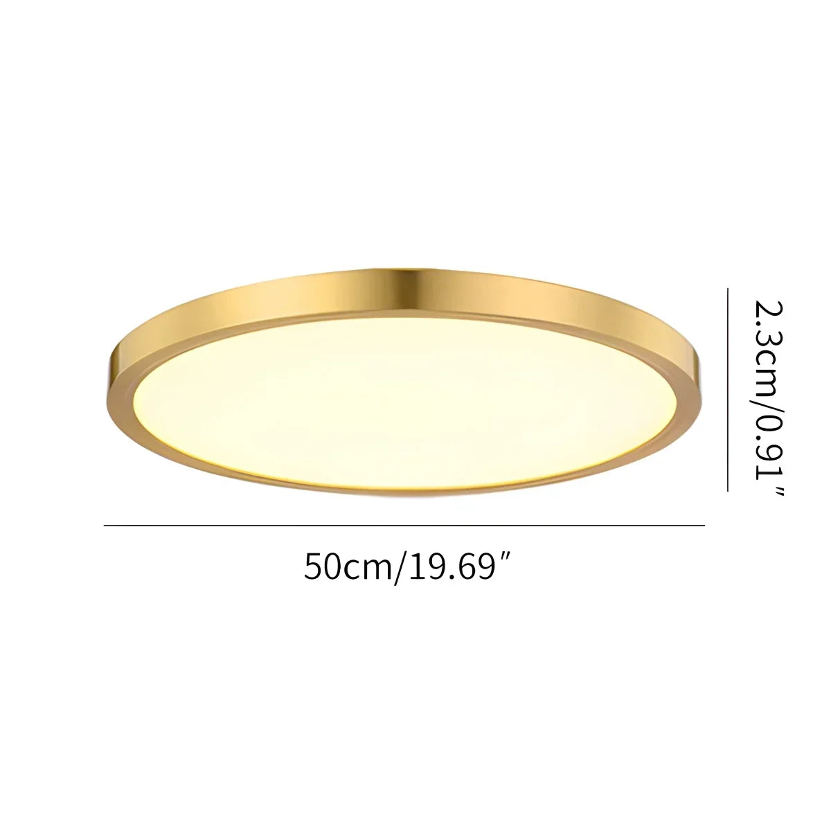 Ultra Thin Minimalist Ceiling Light for Bedroom | Desfino