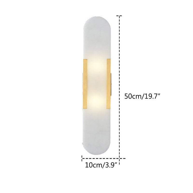 Elegante Wandleuchte aus spanischem Alabaster für das Wohnzimmer | Desfino