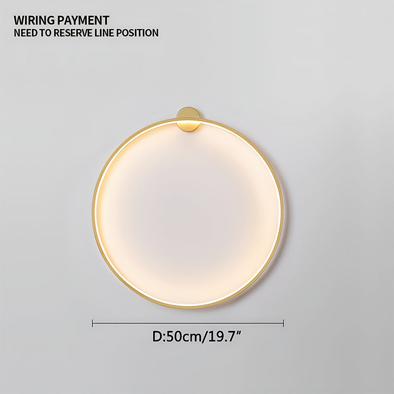 Round Ring LED Wall Lamp for Living Room | Desfino