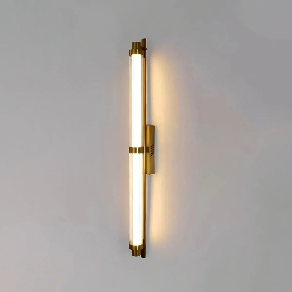 Modern Stainless Steel Glass Tube Wall Sconce | Desfino