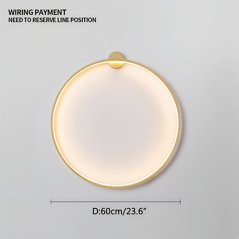 Round Ring LED Wall Lamp for Living Room | Desfino