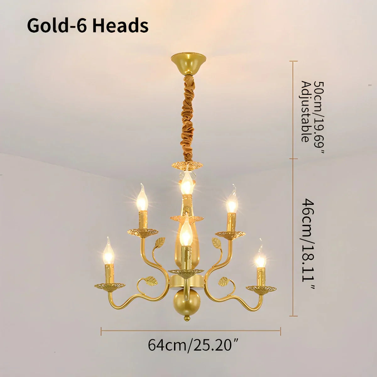 Double Layered Candle Chandelier for Dining Room | Desfino
