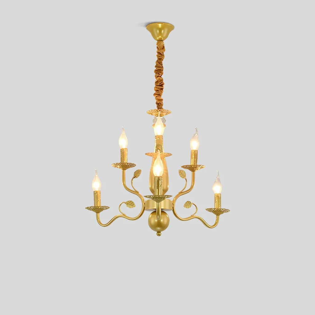 Double Layered Candle Chandelier for Dining Room | Desfino